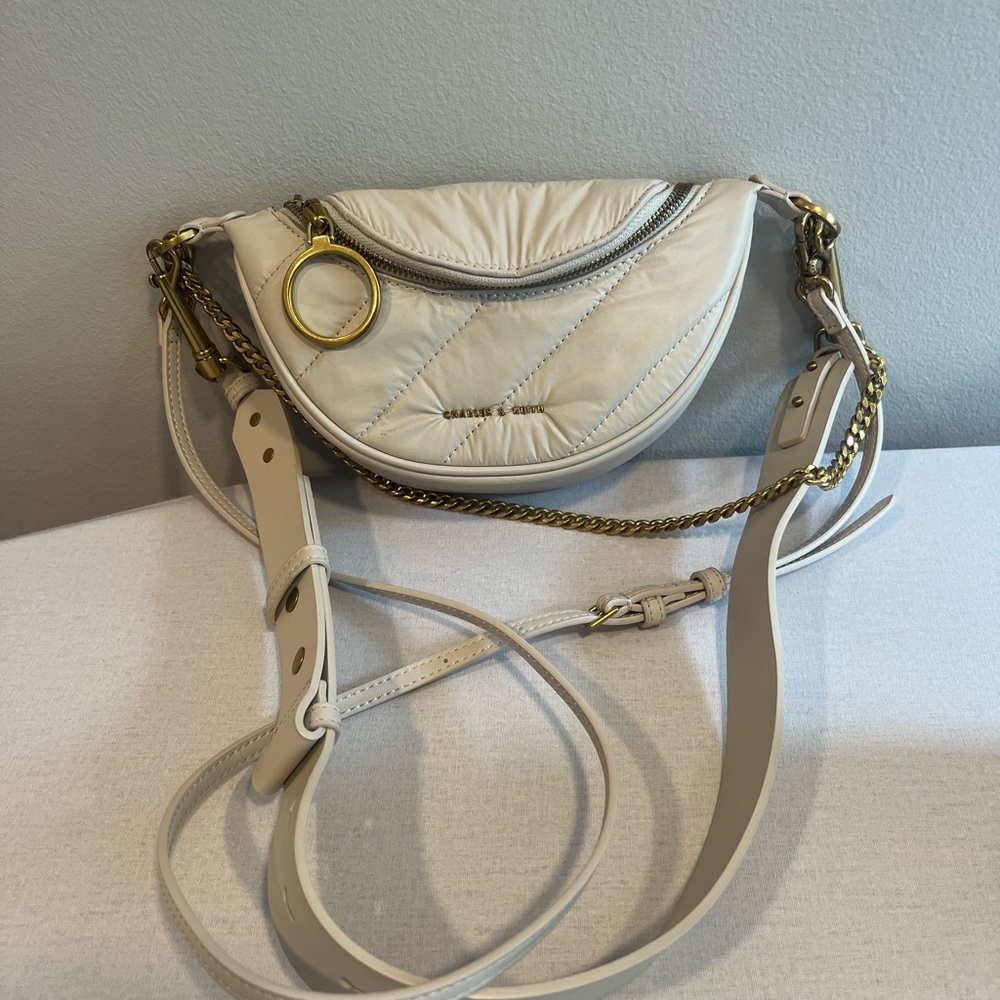Elegant Cream Crossbody Bag